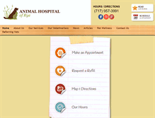 Tablet Screenshot of animalhospitalofrye.com
